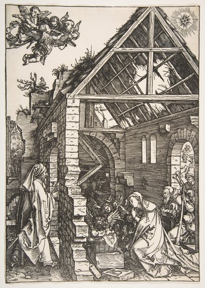 Fødselen, fra Jomfruens liv, 1502-3. af Albrecht Dürer