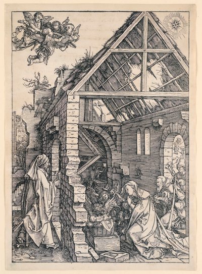 The Nativity, fra serien Life of the Virgin af Albrecht Dürer