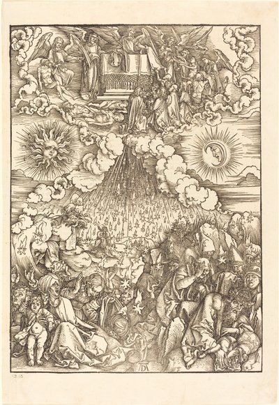 Åbningen af det femte og sjette segl af Albrecht Dürer