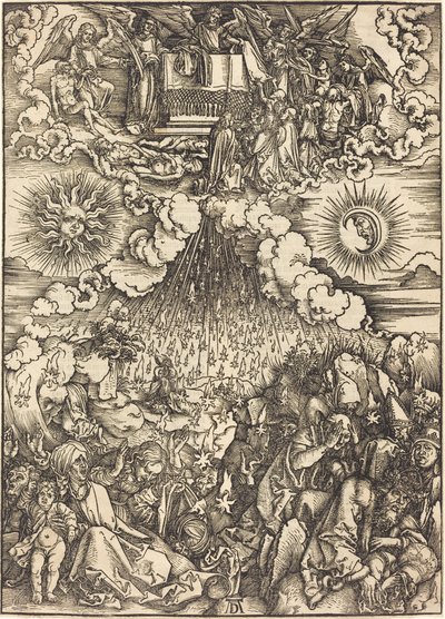 Åbningen af det femte og sjette segl af Albrecht Dürer