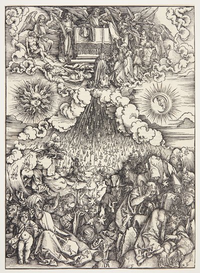 Åbningen af det femte og sjette segl af Albrecht Dürer