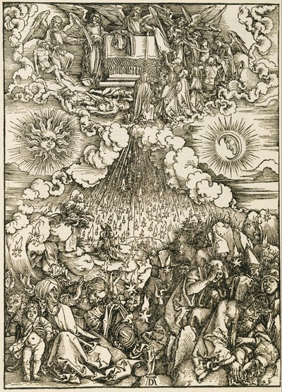 Åbningen af det femte og sjette segl af Albrecht Dürer