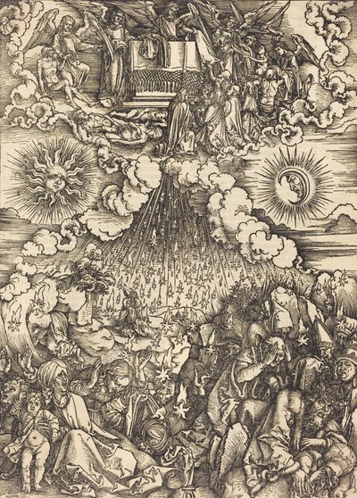 Åbningen af det femte og sjette segl, ca. 1497. af Albrecht Dürer