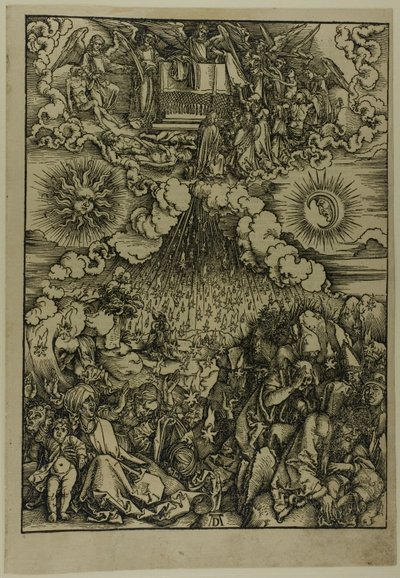 Åbningen af det femte og sjette segl, fra Apokalypsen af Albrecht Dürer