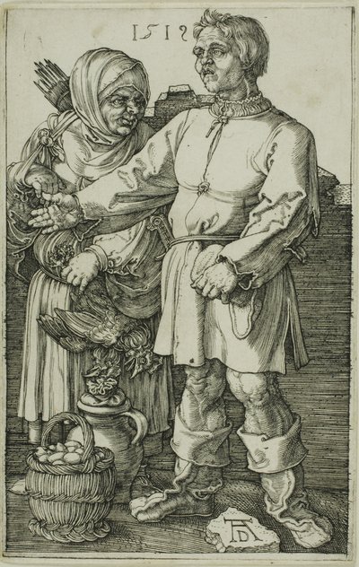 Bonden og hans Hustru på Marked af Albrecht Dürer