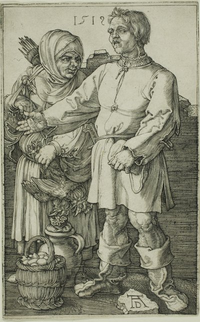 Bonden og hans kone på markedet af Albrecht Dürer