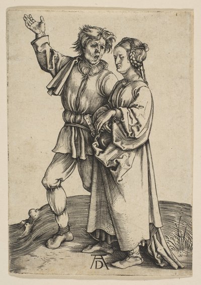 Bonden og hans Hustru, ca. 1497. af Albrecht Dürer
