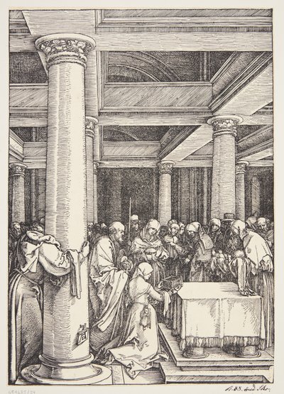 Præsentationen i templet af Albrecht Dürer