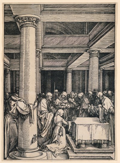 Præsentationen i templet. fra serien Life of the Virgin af Albrecht Dürer