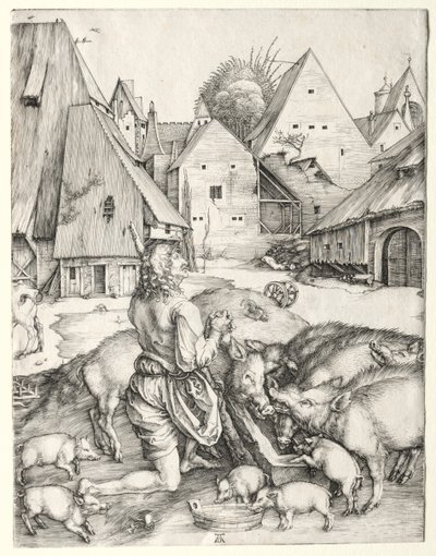 Den fortabte søn, ca. 1496. af Albrecht Dürer
