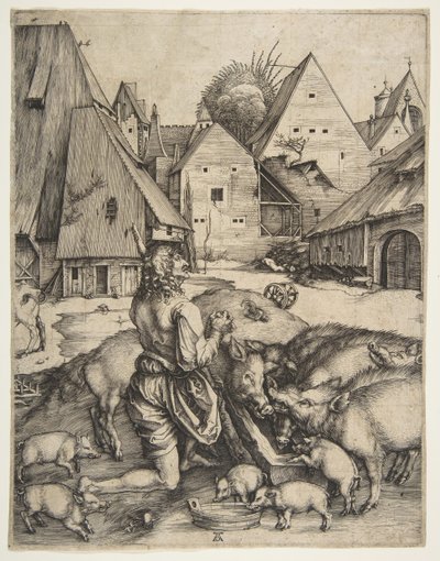 Den fortabte søn, ca. 1496. af Albrecht Dürer
