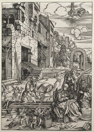 Roen i Egypten, ca. 1501-1502. af Albrecht Dürer