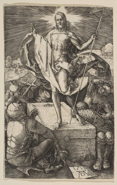 Opstandelsen, fra The Passion, 1512. af Albrecht Dürer