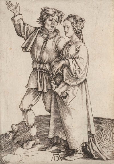 Det rustikke par Bonden og hans kone, 1497-1498. af Albrecht Dürer
