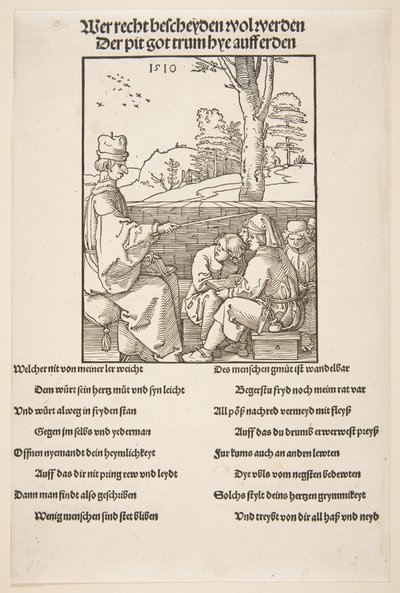 Skolemesteren.n.d. af Albrecht Dürer