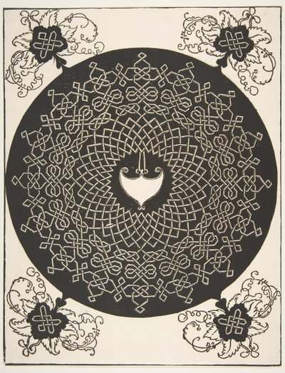 "Den anden knude". Sammenflettet Roundel med et Amazon-skjold i midten, 1521 før. af Albrecht Dürer