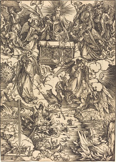De syv engle med trompeterne af Albrecht Dürer