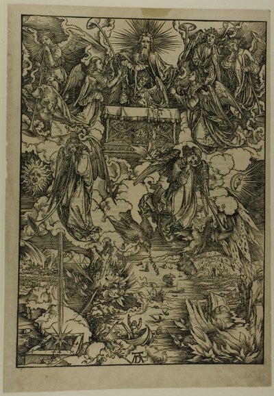 De syv trompeter, fra Apokalypsen af Albrecht Dürer