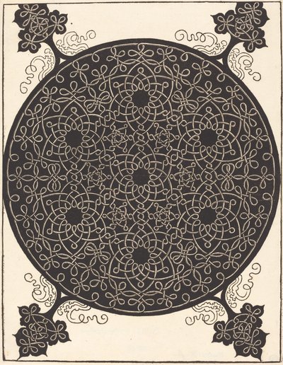 Den sjette knude (der kombinerer syv små systemer af knob med sorte centre) af Albrecht Dürer