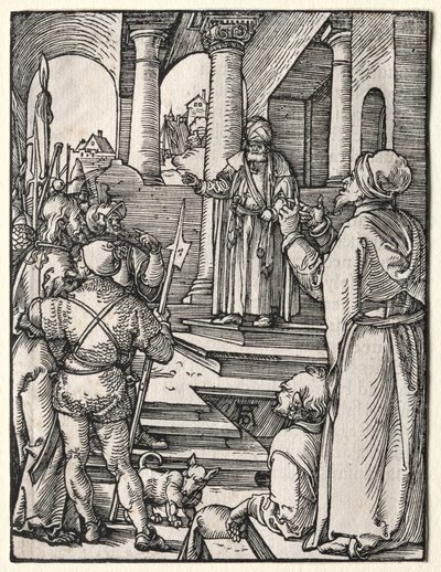 Den lille lidenskab: Kristus før Pilatus af Albrecht Dürer