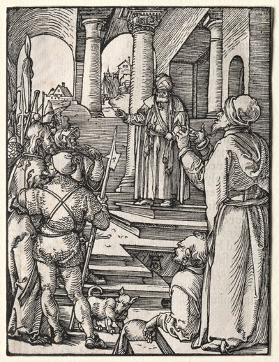 Den lille lidenskab: Kristus før Pilatus, ca. 1509-1511. af Albrecht Dürer