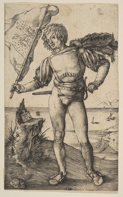 Fanebæreren, ca. 1501. af Albrecht Dürer
