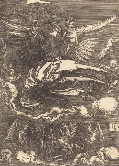 Sudarium holdt af en engel, 1516. af Albrecht Dürer