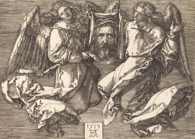 Sudarium holdt af to engle, 1513. af Albrecht Dürer