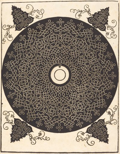 Den tredje knude (med en sort cirkel på en hvid medaljon) af Albrecht Dürer