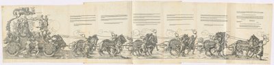 The Triumphal Chariot of Maximilian I The Great Triumphal Car, 1523 latinsk udgave.. af Albrecht Dürer