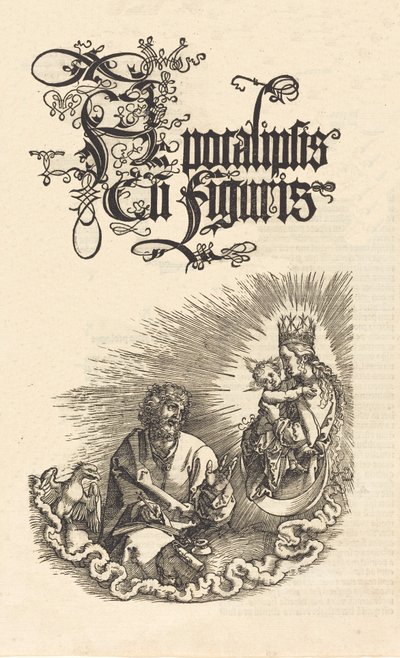 Jomfruen viser sig for Johannes, 15101511. af Albrecht Dürer