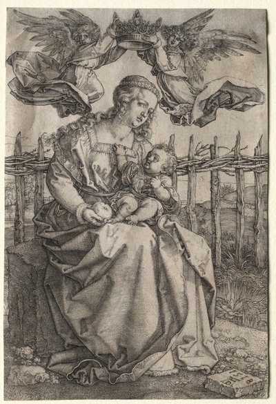 Jomfruen kronet af to engle af Albrecht Dürer