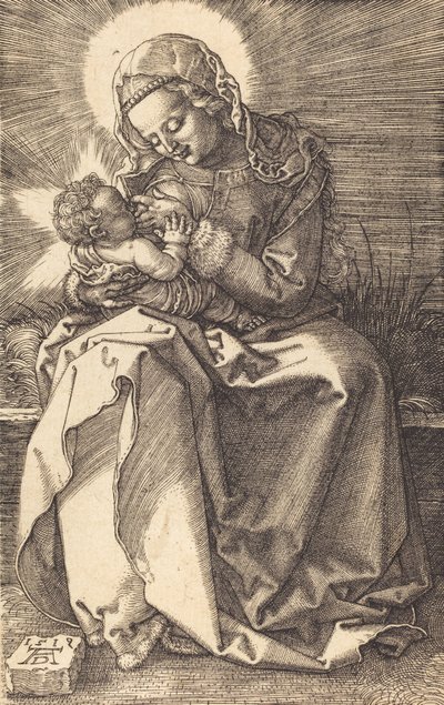 Jomfruen, der ammer barnet, 1519. af Albrecht Dürer