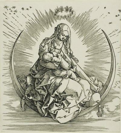 Jomfruen på Halvmånen, fra Jomfruens liv af Albrecht Dürer