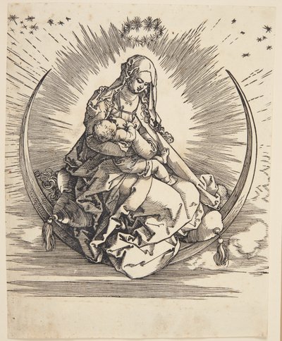 Jomfruen på halvmånen af Albrecht Dürer