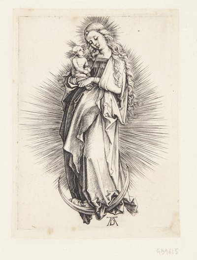 Jomfruen på halvmånen af Albrecht Dürer