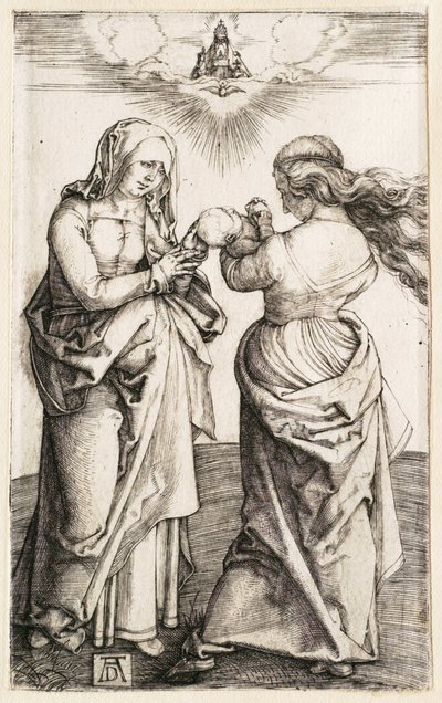 Jomfruen med Jesusbarnet og den hellige Anna af Albrecht Dürer