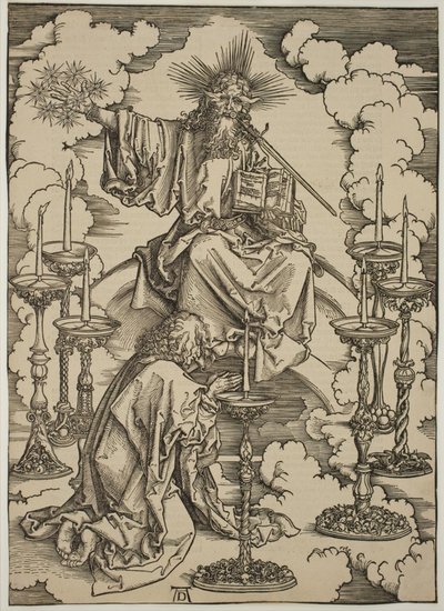 Visionen om de syv lysestager af Albrecht Dürer