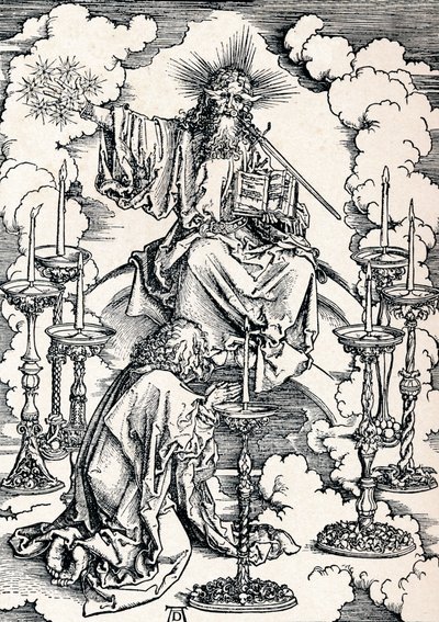 Synet om de syv lysestager, 1498 1906. af Albrecht Dürer