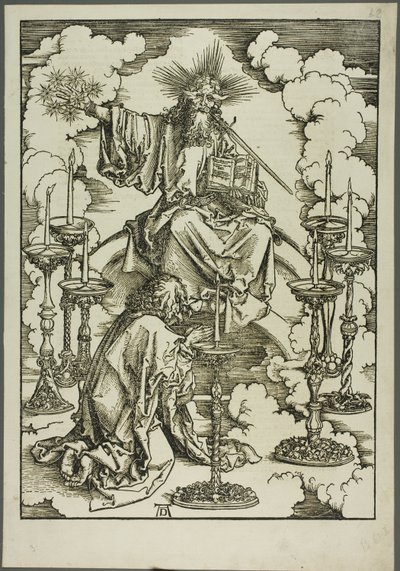 Visionen om de syv lysestager, fra Apokalypsen af Albrecht Dürer