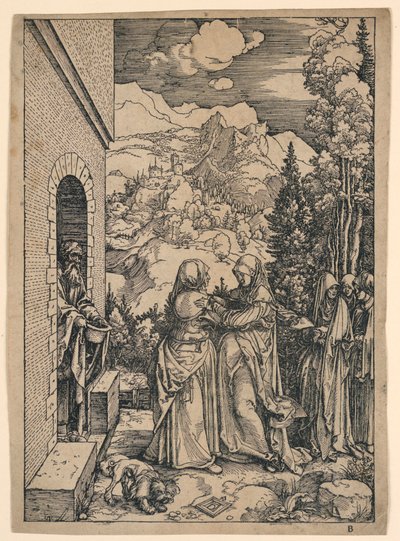 Visitationen, fra "Jomfruens liv" af Albrecht Dürer