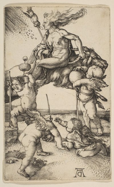 Heksen, ca. 1500. af Albrecht Dürer