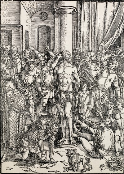 The flagellation, c149697 af Albrecht Dürer