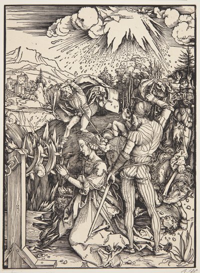 Sankt Catherines martyrium af Albrecht Dürer