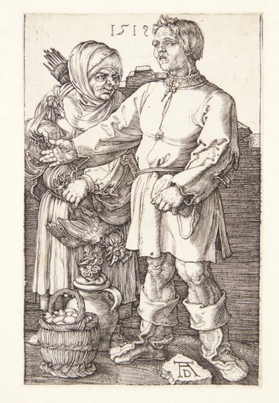 Bonden og hans kone på marked af Albrecht Dürer