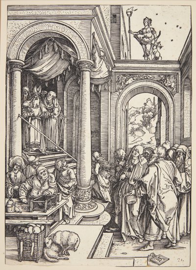 Præsentation af Jomfruen i templet af Albrecht Dürer