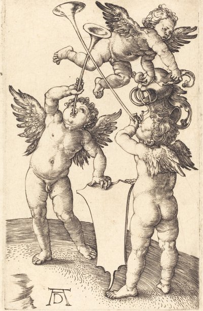 Tre Genii, ca. 1505. af Albrecht Dürer
