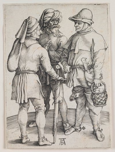Tre Bønder i Samtale af Albrecht Dürer