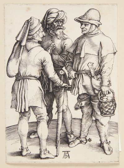 Tre bønder i samtale af Albrecht Dürer