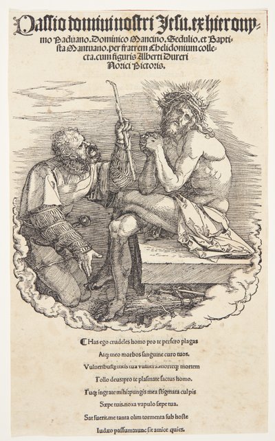 Titelside: The Mocking of Christ af Albrecht Dürer